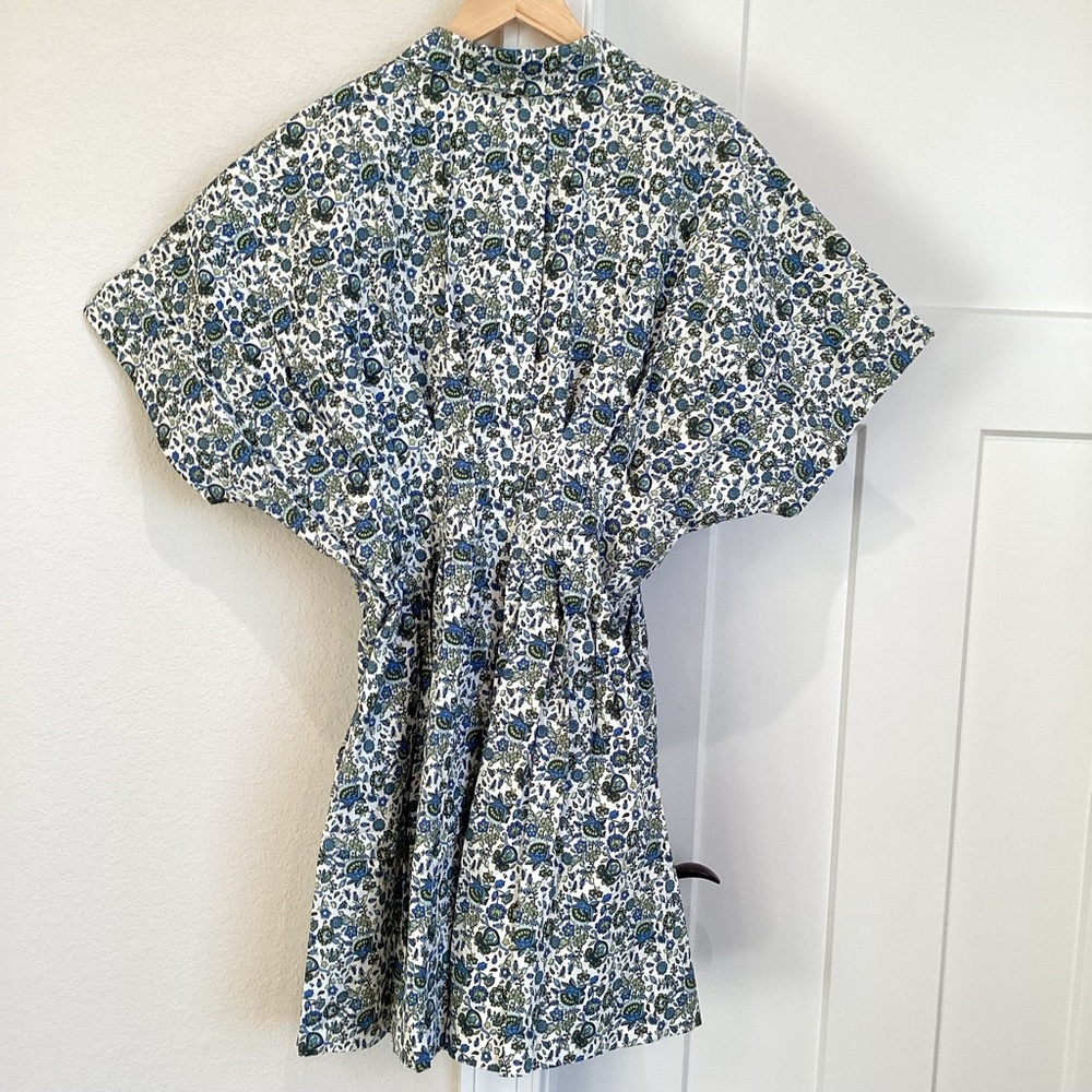 Exquise Tobie Mini Shirt Dress Anthropologie NWT Sz L Sz XL Floral - Picture 9 of 13